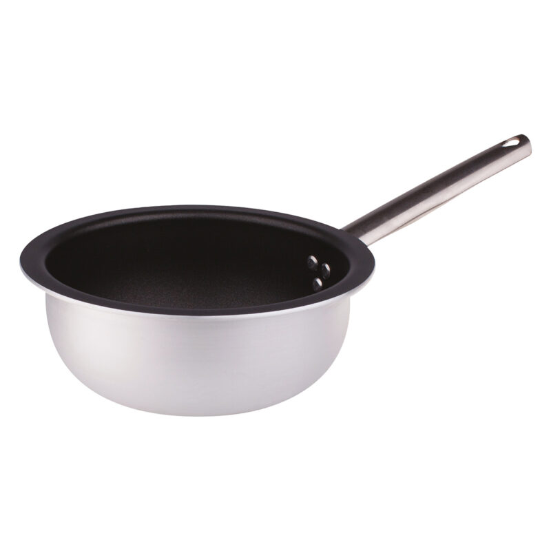 Pentole Agnelli Padella antiaderente a mantecare in alluminio 3mm – 1 manico