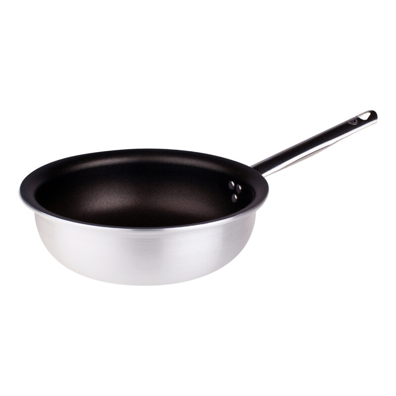 Pentole Agnelli Padella antiaderente a mantecare in alluminio 5mm – 1 manico