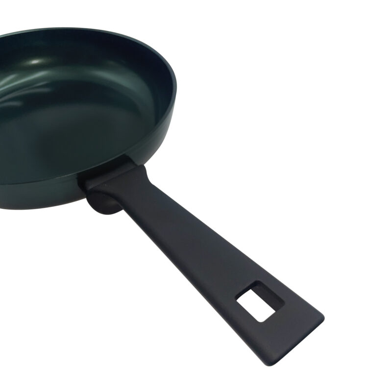 Pentole Agnelli Padella Antiaderente Ceramico Svasata Alta AlBlack Elite – 1 Manico Soft Touch