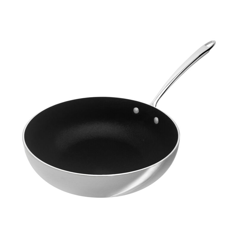 Pentole Agnelli Padella antiaderente Induction Chef svasata alta in 2ply – 1 manico 1907