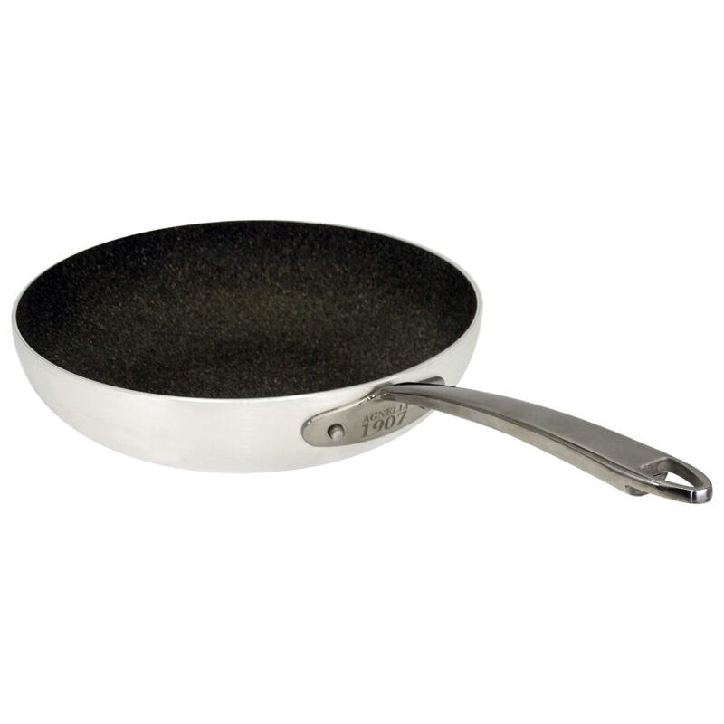 Pentole Agnelli Padella Antiaderente Shark Skin Svasata Alta In Alluminio 3mm – 1 Manico 1907