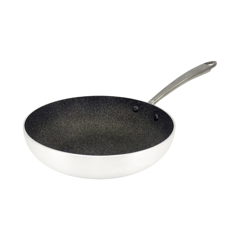 Pentole Agnelli Padella antiaderente Shark Skin svasata alta in alluminio 3mm – 1 manico 1907