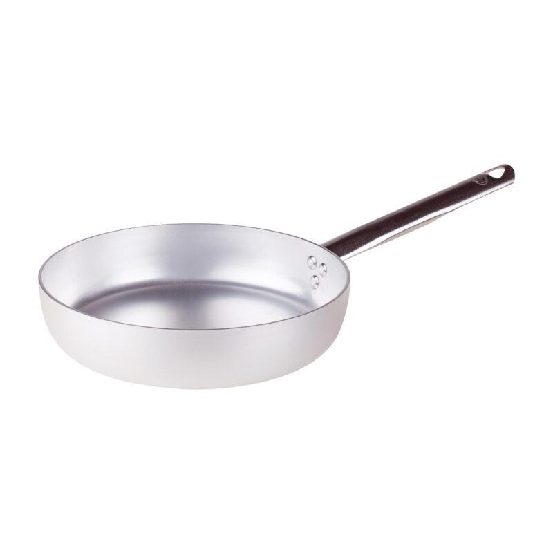 Pentole Agnelli Padella dritta a friggere in alluminio 3mm – 1 manico