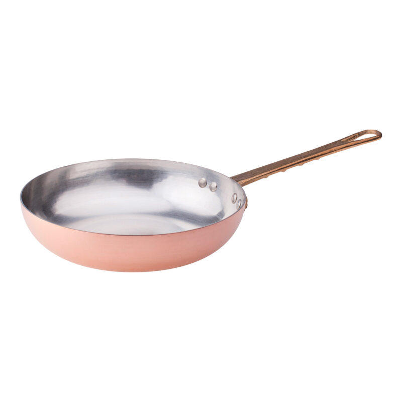Pentole Agnelli Padella in rame martellato stagnato 2mm – 1 manico