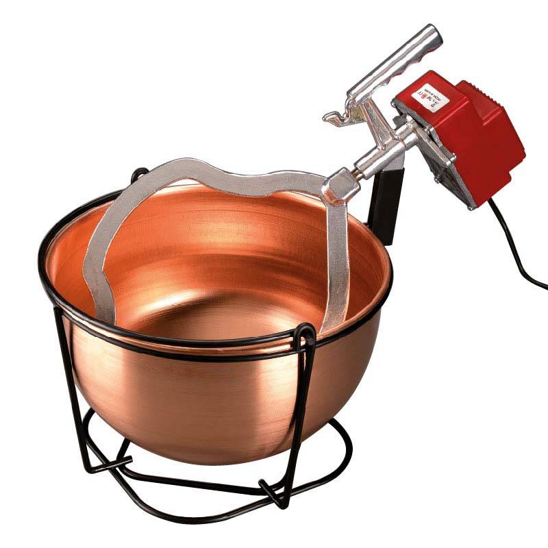Pentole Agnelli Paiolo elettrico con mescolatore e supporto in ferro