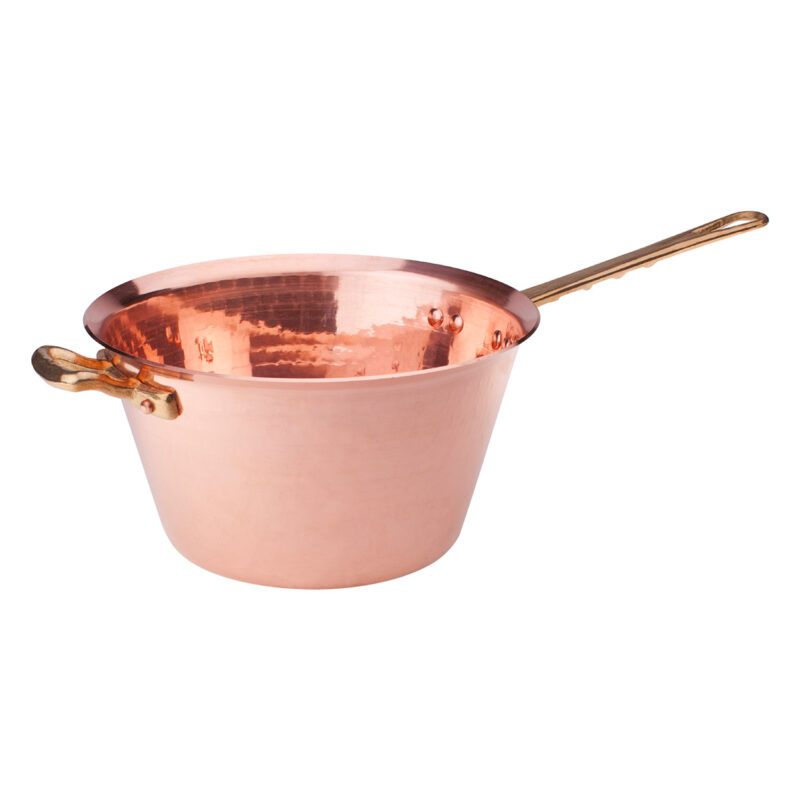 Pentole Agnelli Paiolo in rame martellato senza stagnatura 2mm – 1 manico e 1 maniglia
