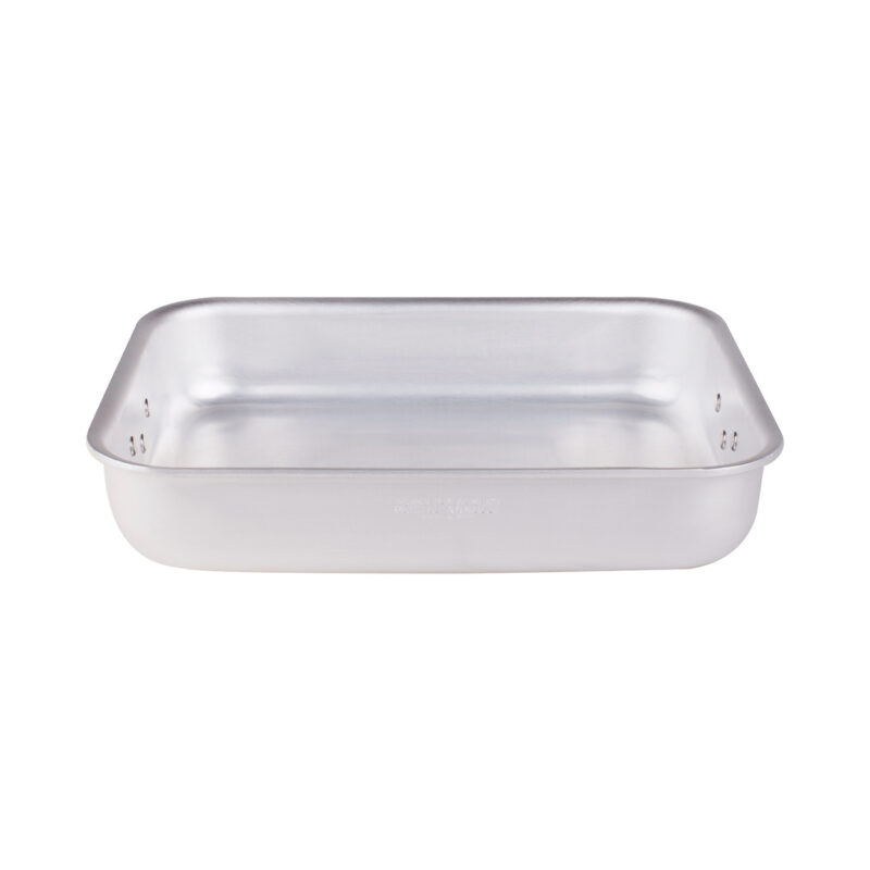 Pentole Agnelli Rostiera rettangolare radiante in alluminio 5mm – 2 maniglie