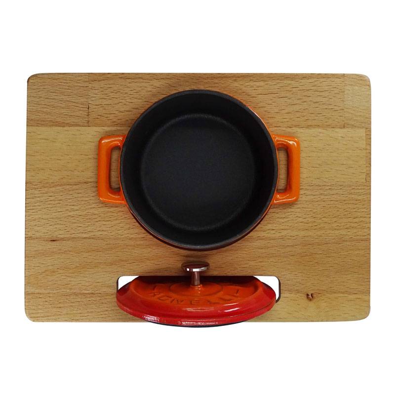 Pentole Agnelli Supporto In Legno Per Mini Casseruola Tonda