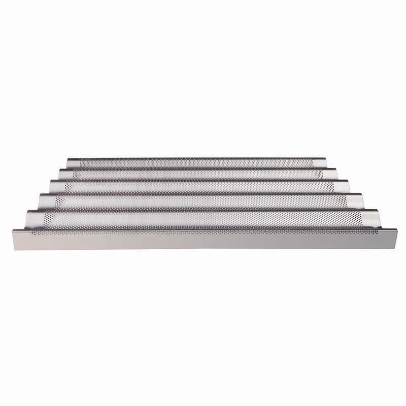 Pentole Agnelli Teglia microforata per baguettes in alluminio