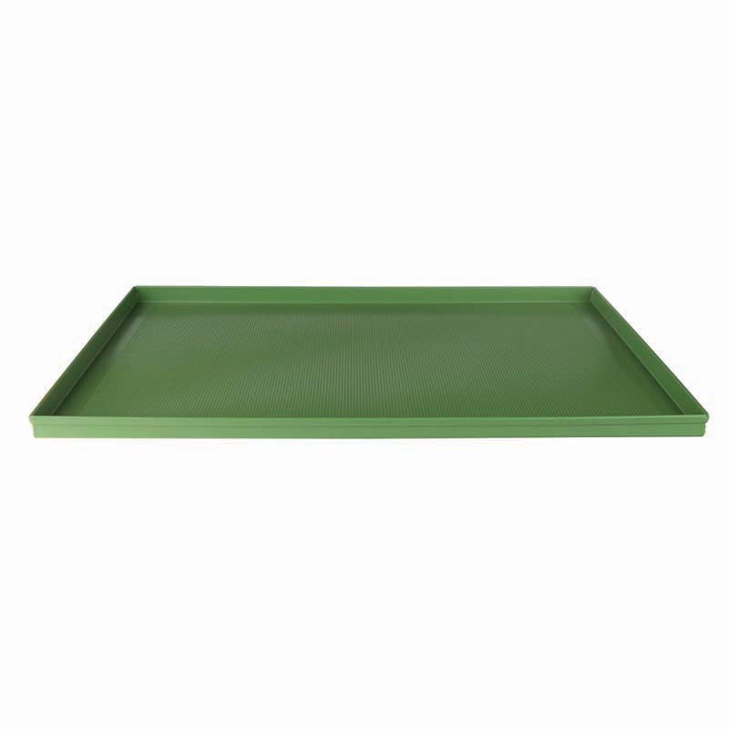 Pentole Agnelli Teglia rettangolare antiaderente in lega di alluminio microforata con bordi dritti