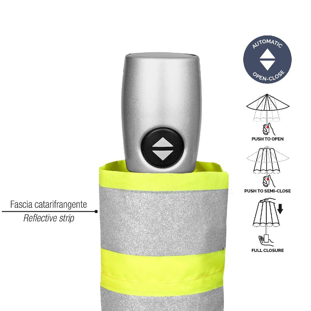 Perletti Ombrello Alta Visibilità Giallo Catarifrangente