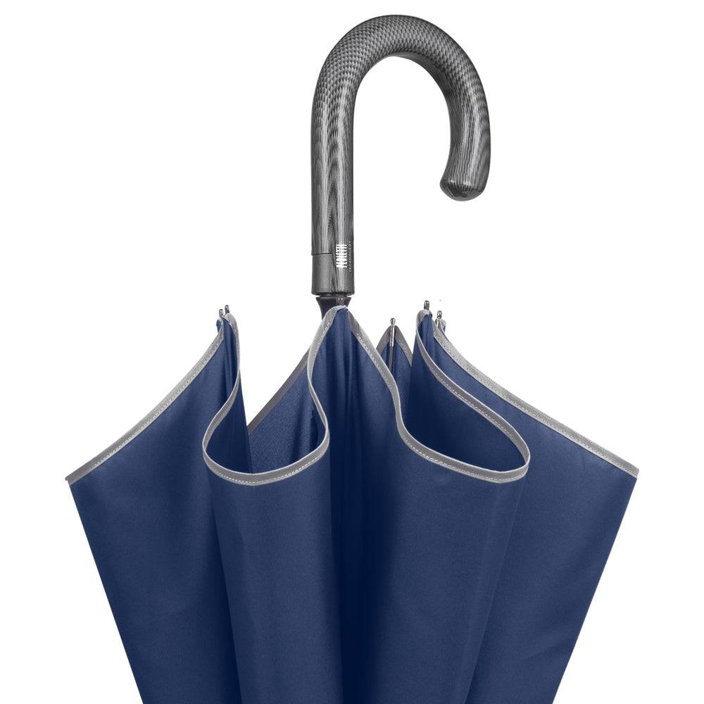 Perletti Ombrello Bordo Catarifrangente Manico Curvo