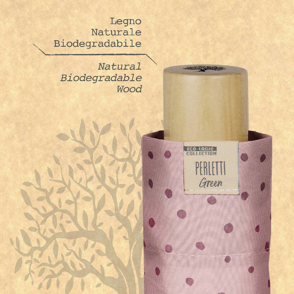 Perletti Ombrello Green Eco Friendly Manuale A Pois