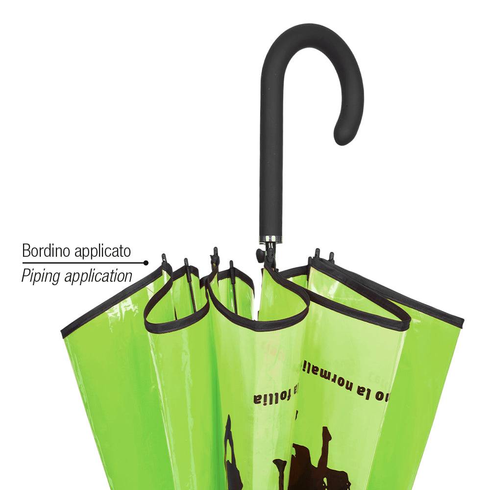 Perletti Ombrello Trasparente Rincorriamo La Follia