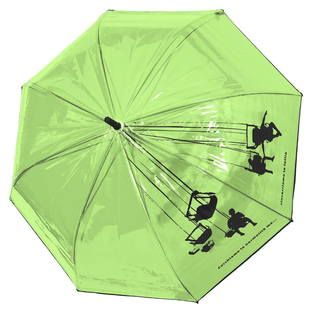 Perletti Ombrello Trasparente Rincorriamo La Follia