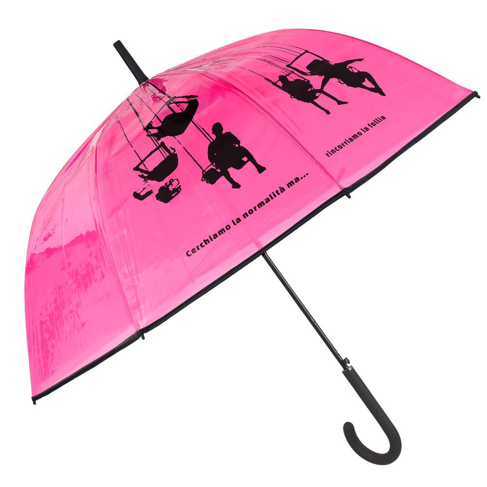 Perletti Ombrello Trasparente Rincorriamo La Follia