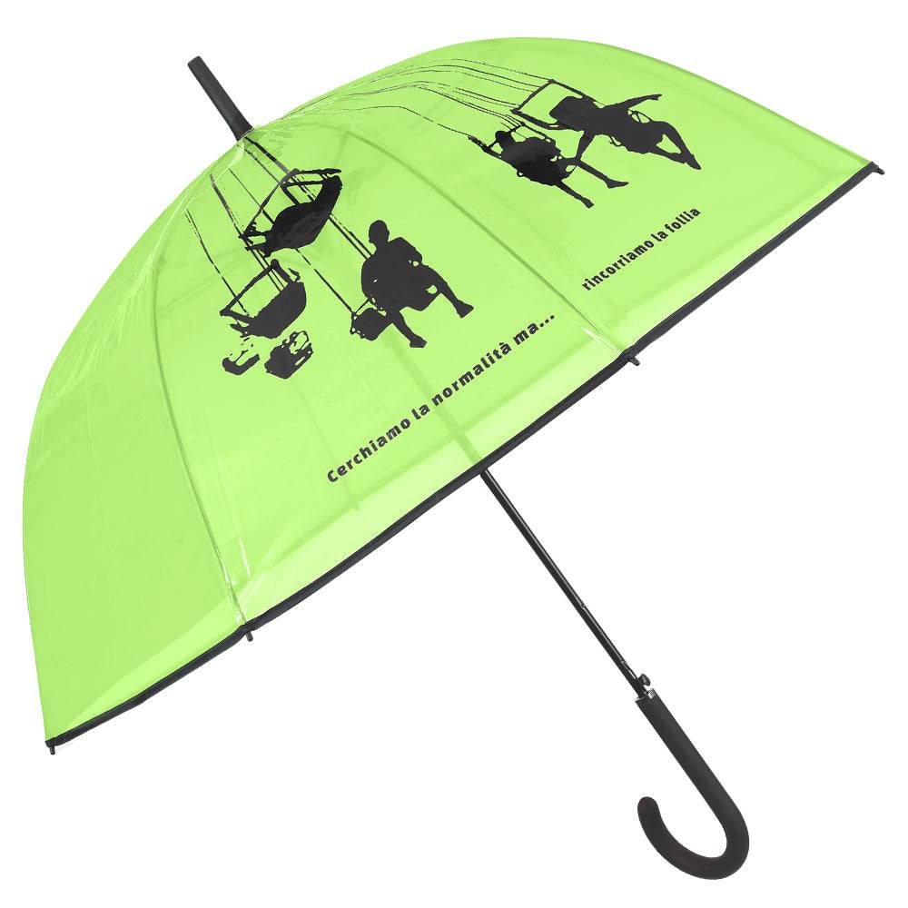 Perletti Ombrello Trasparente Rincorriamo la Follia