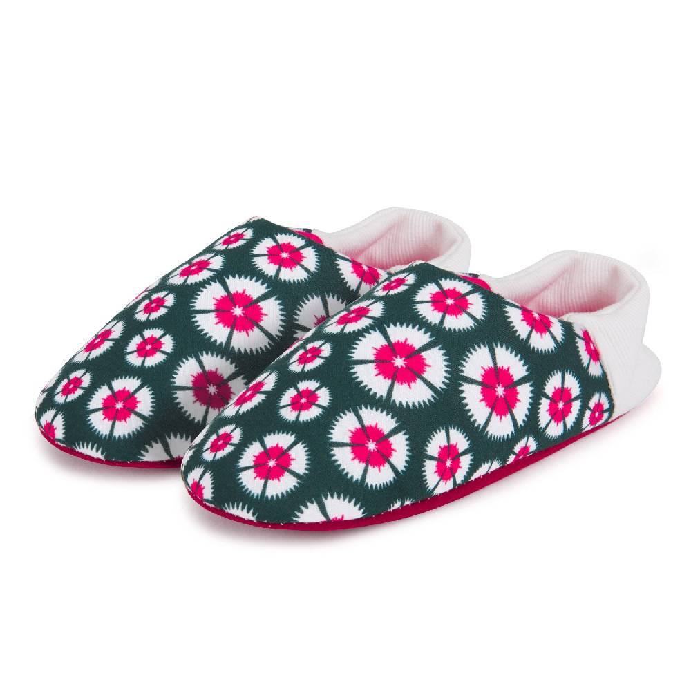 Perletti Pantofole Fantasia con Tallone Elasticizzato