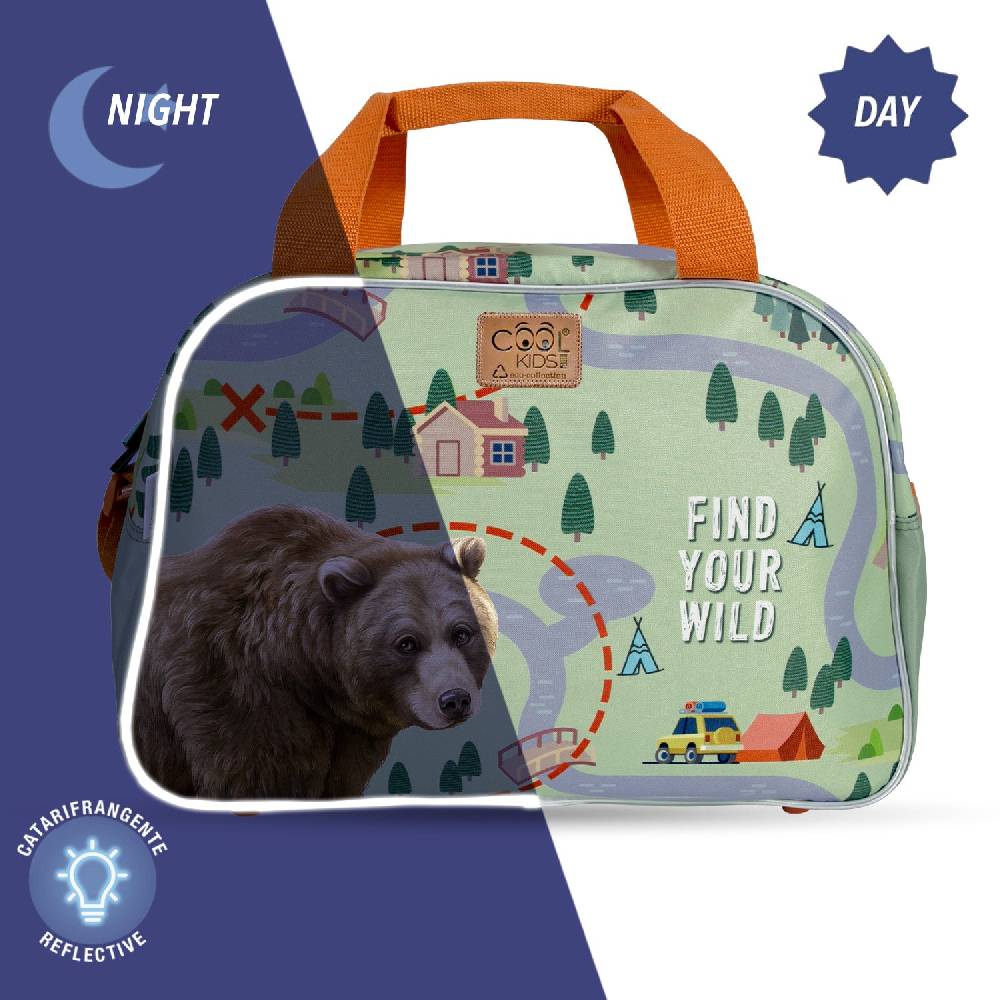 Perletti Borsa Sport Eco Con Orso