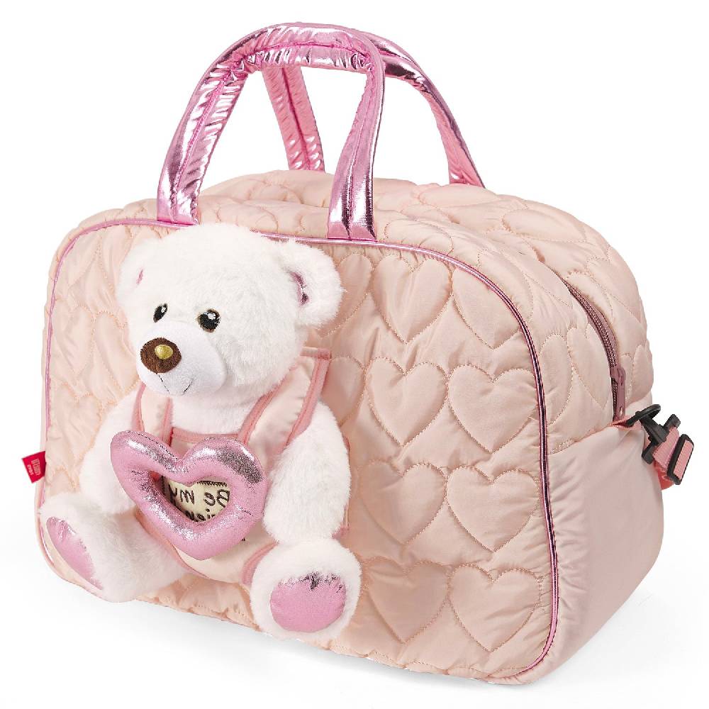 Perletti Borsa Sport Rosa Con Orsetto Polare