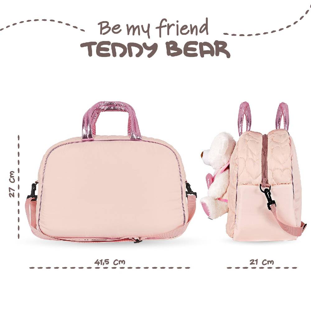 Perletti Borsa Sport Rosa Con Orsetto Polare