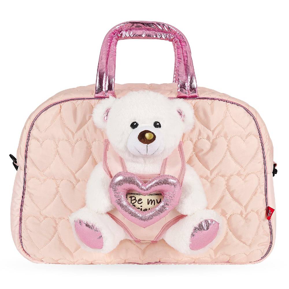 Perletti Borsa Sport Rosa con Orsetto Polare