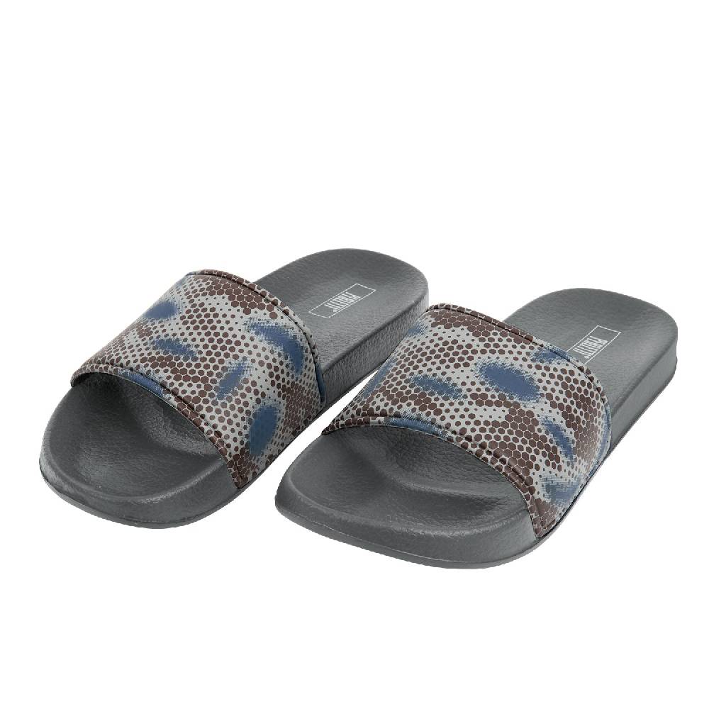 Perletti Ciabatte Camouflage a Fascia da Uomo