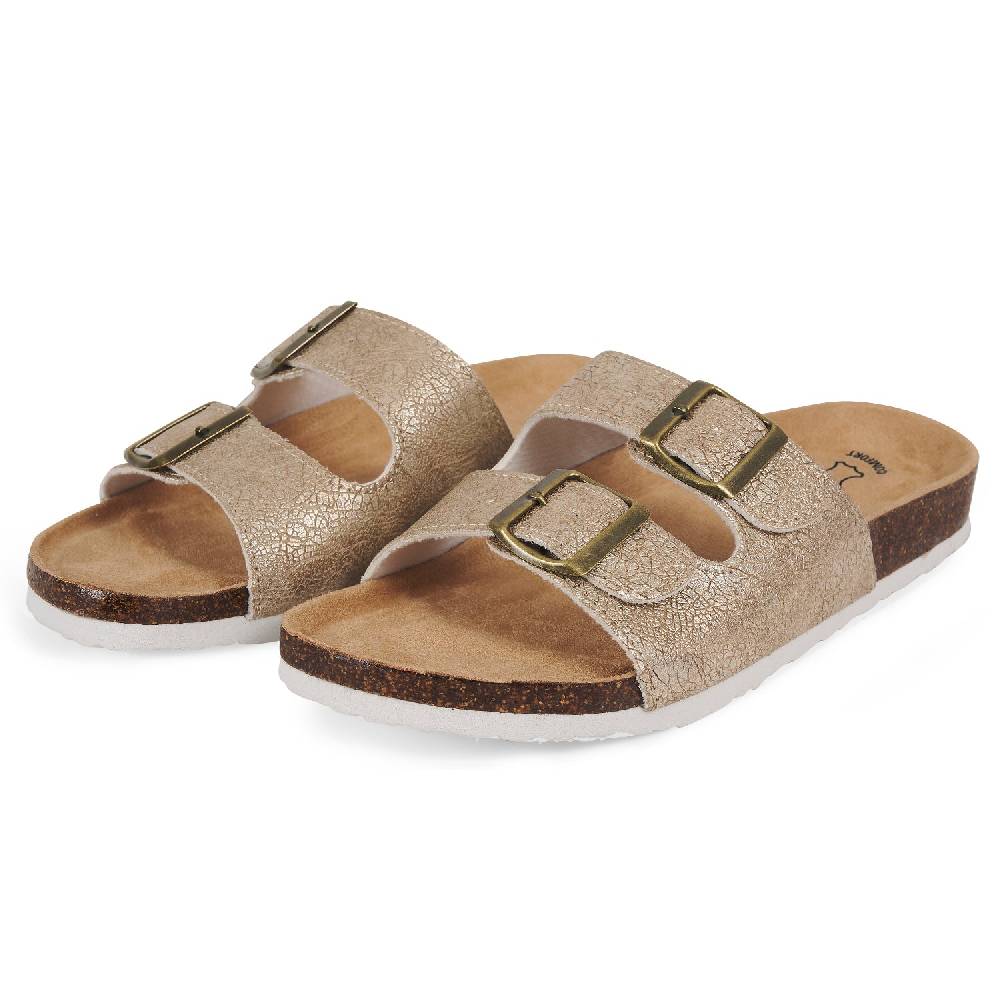 Perletti Ciabatte Comfort Dorate