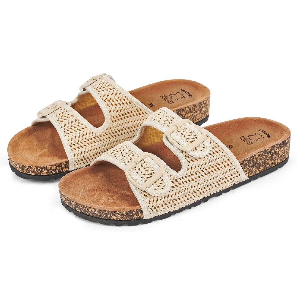 Perletti Ciabatte Comfort Raffia
