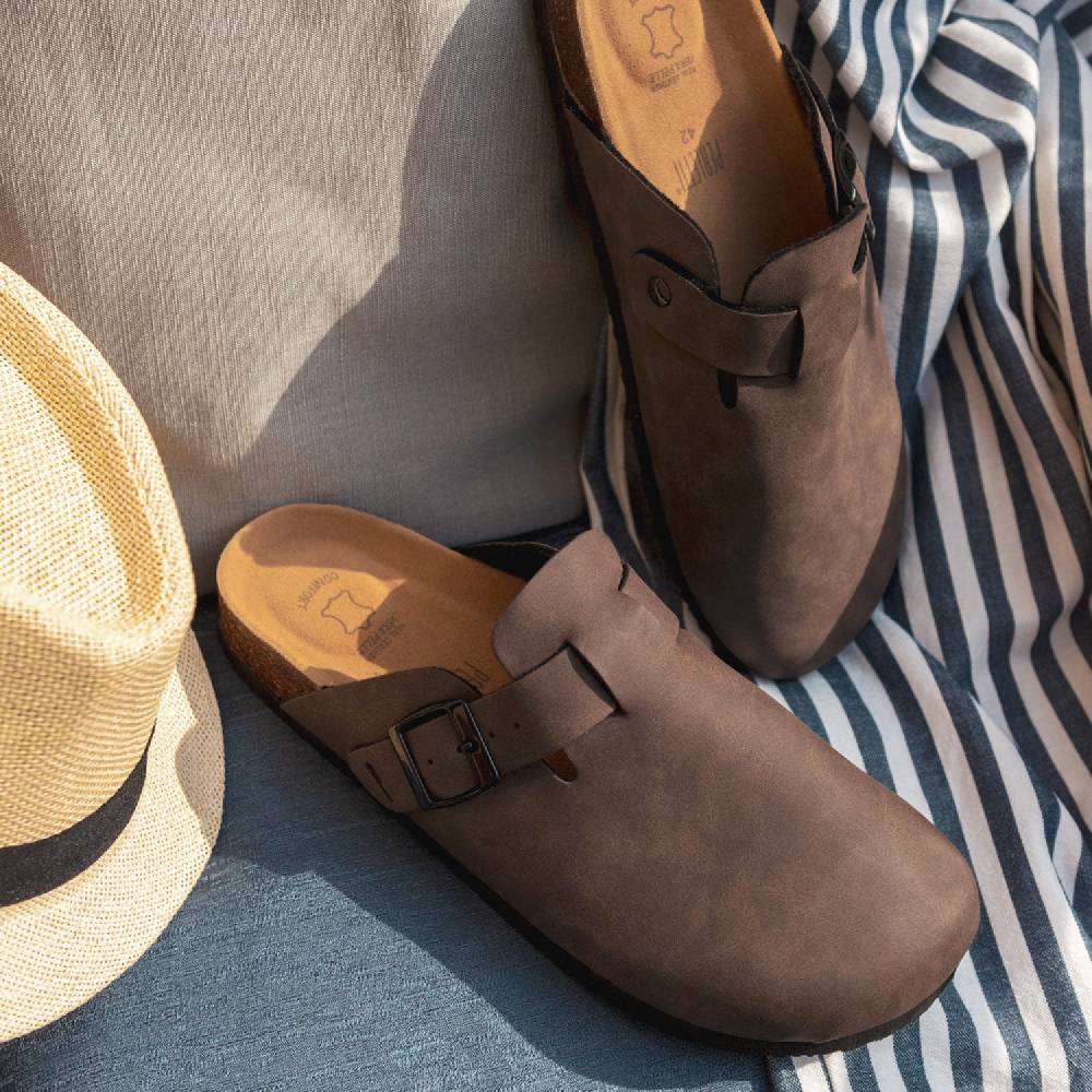 Perletti Ciabatte Comfort Suede Uomo