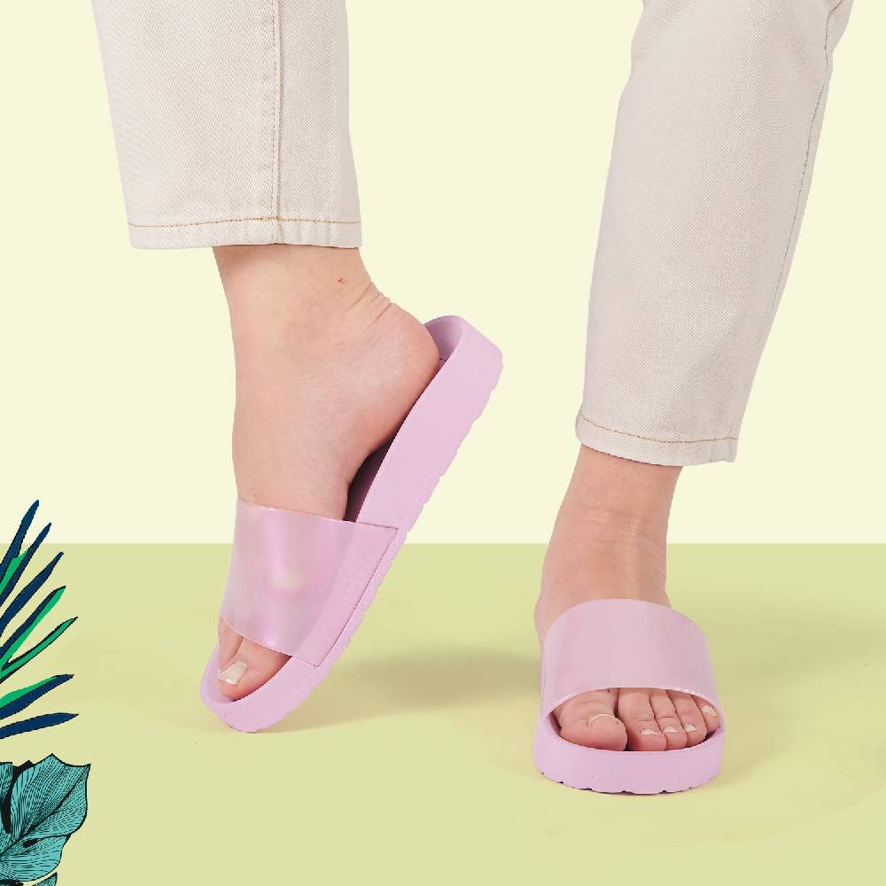 Perletti Ciabatte Con Fascia Perlata