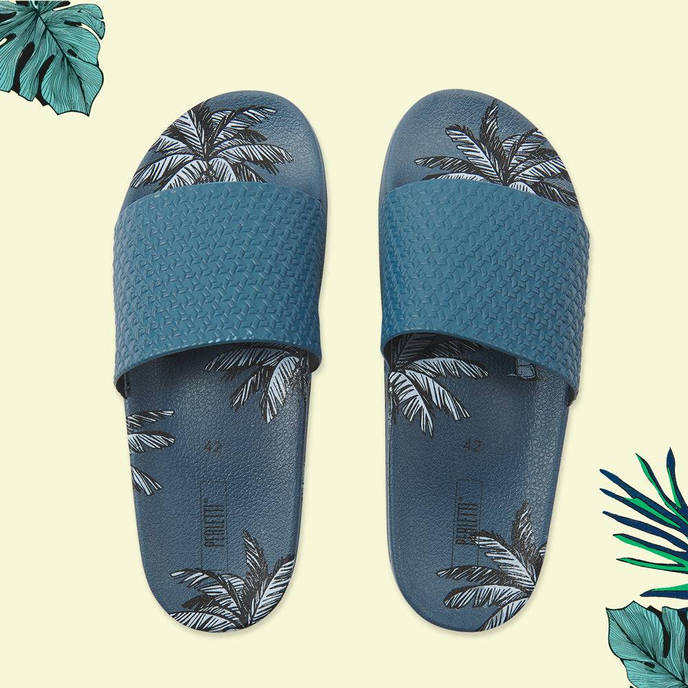 Perletti Ciabatte Con Palme A Fascia Da Uomo