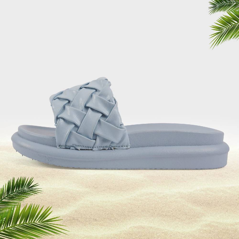 Perletti Ciabatte Fascia Intrecciata