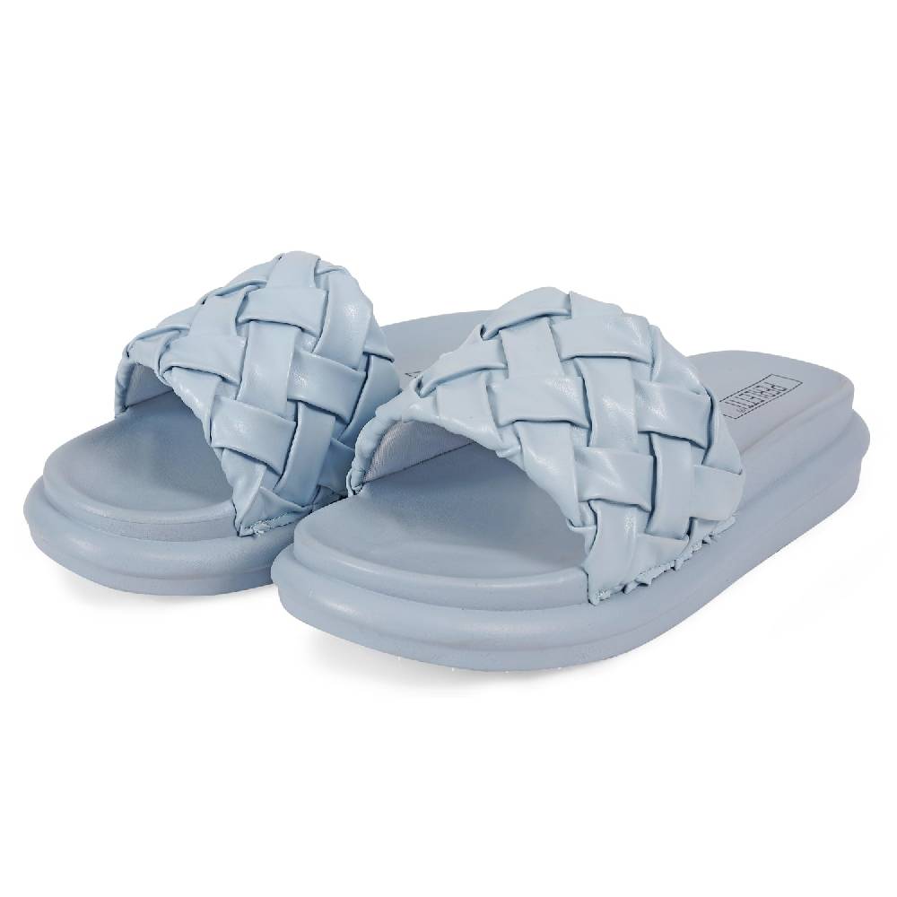 Perletti Ciabatte Fascia Intrecciata