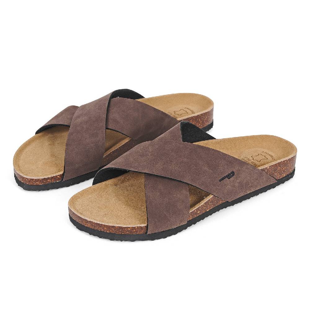 Perletti Ciabatte Uomo Fascia Incrociata