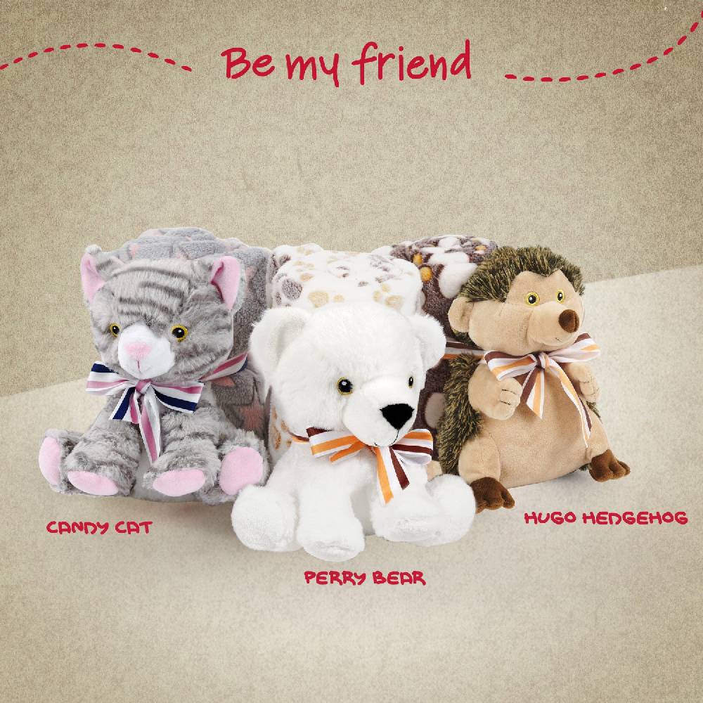 Perletti Copertina Morbida Con Peluche