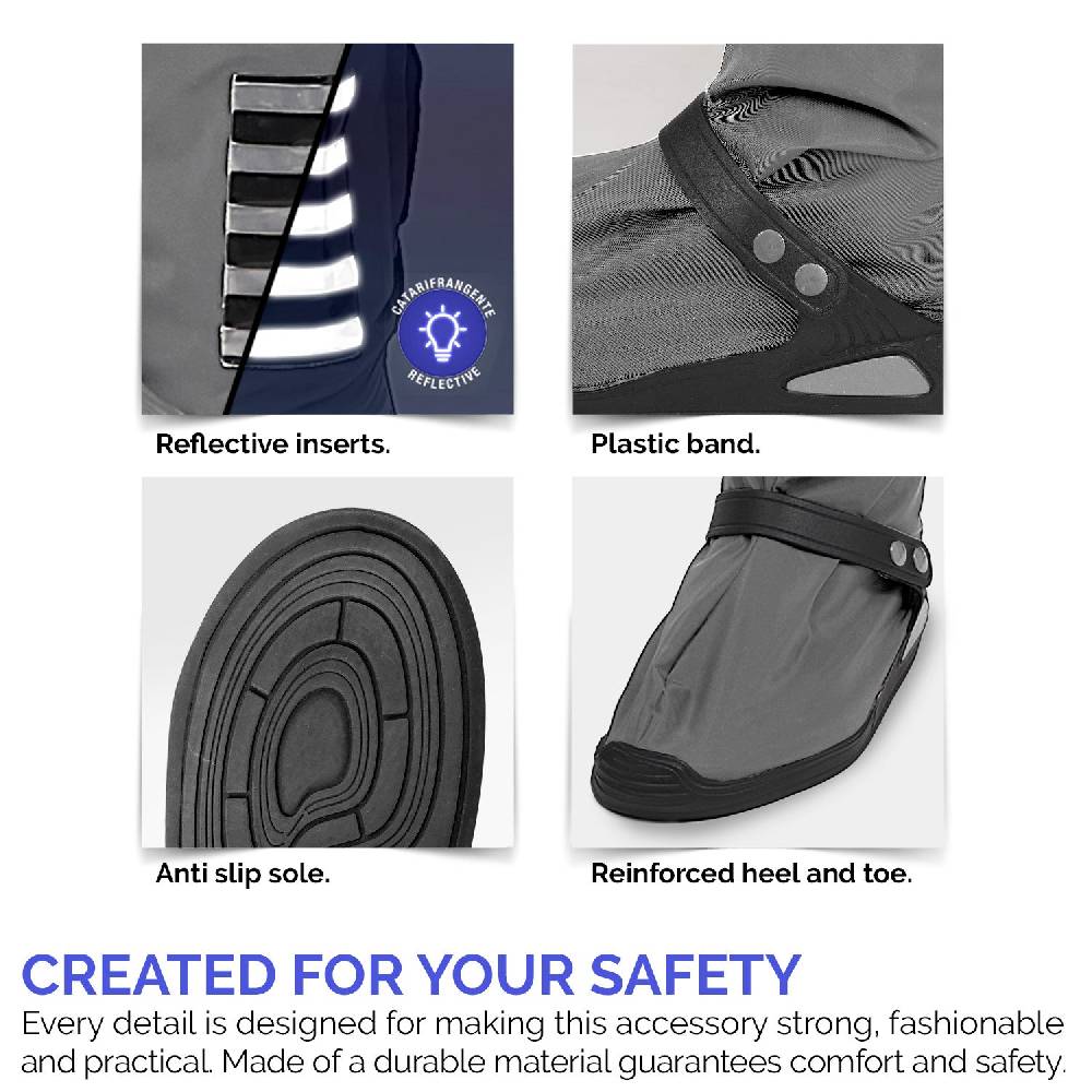 Perletti Copriscarpe Alti Con Suola Rinforzata