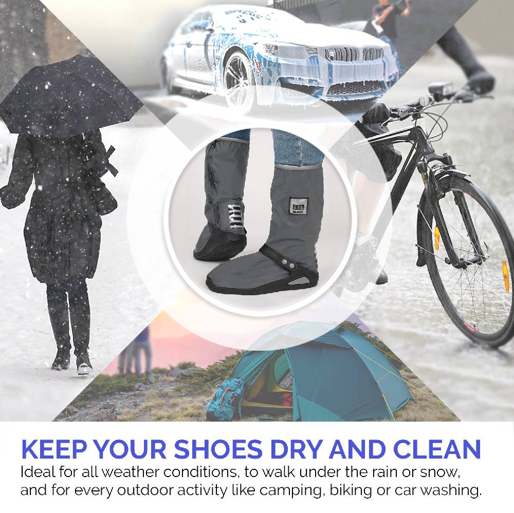 Perletti Copriscarpe Alti Con Suola Rinforzata