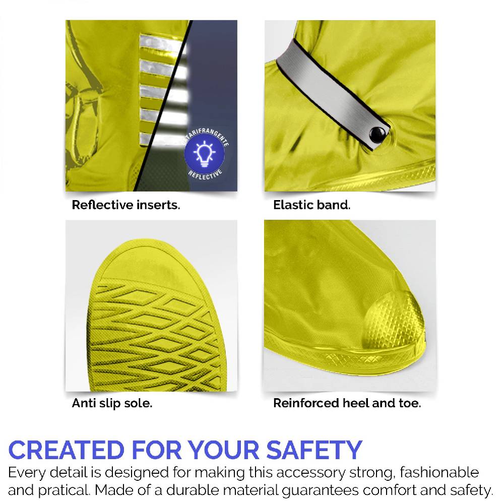 Perletti Copriscarpe Catarifrangenti Giallo Fluo