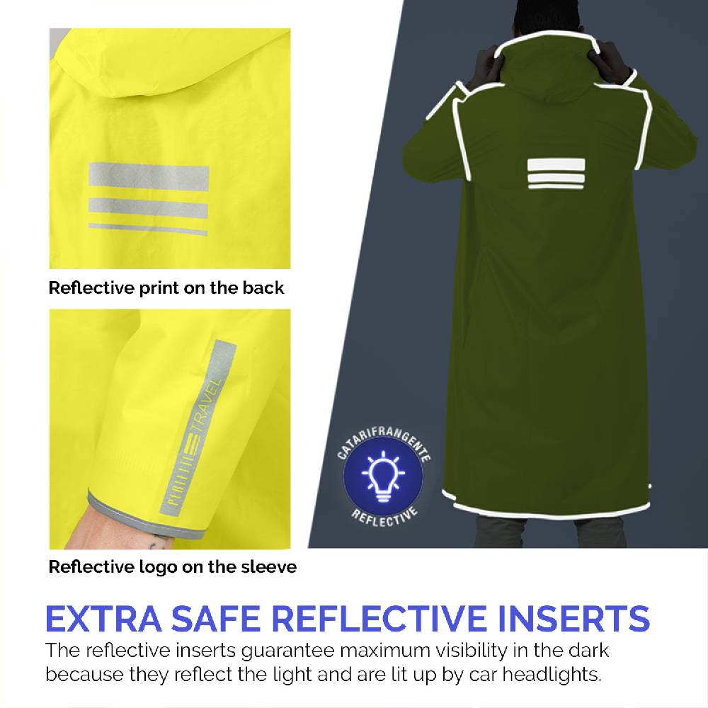 Perletti Impermeabile Giallo Fluo Catarifrangente