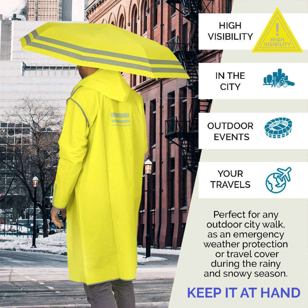 Perletti Impermeabile Giallo Fluo Catarifrangente