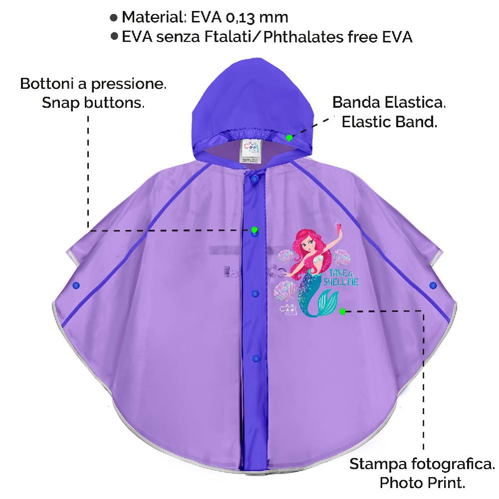 Perletti Mantellina Sirenetta Viola
