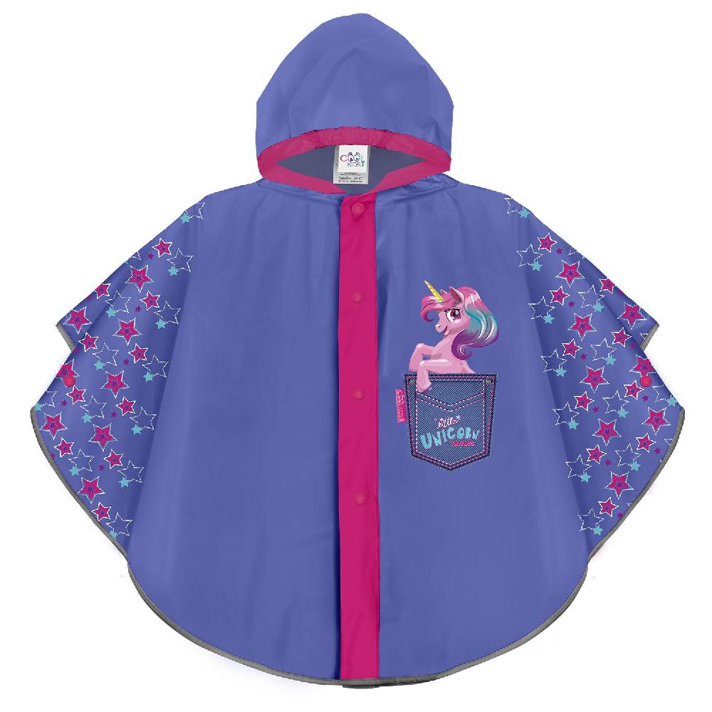 Perletti Mantellina Unicorno Viola