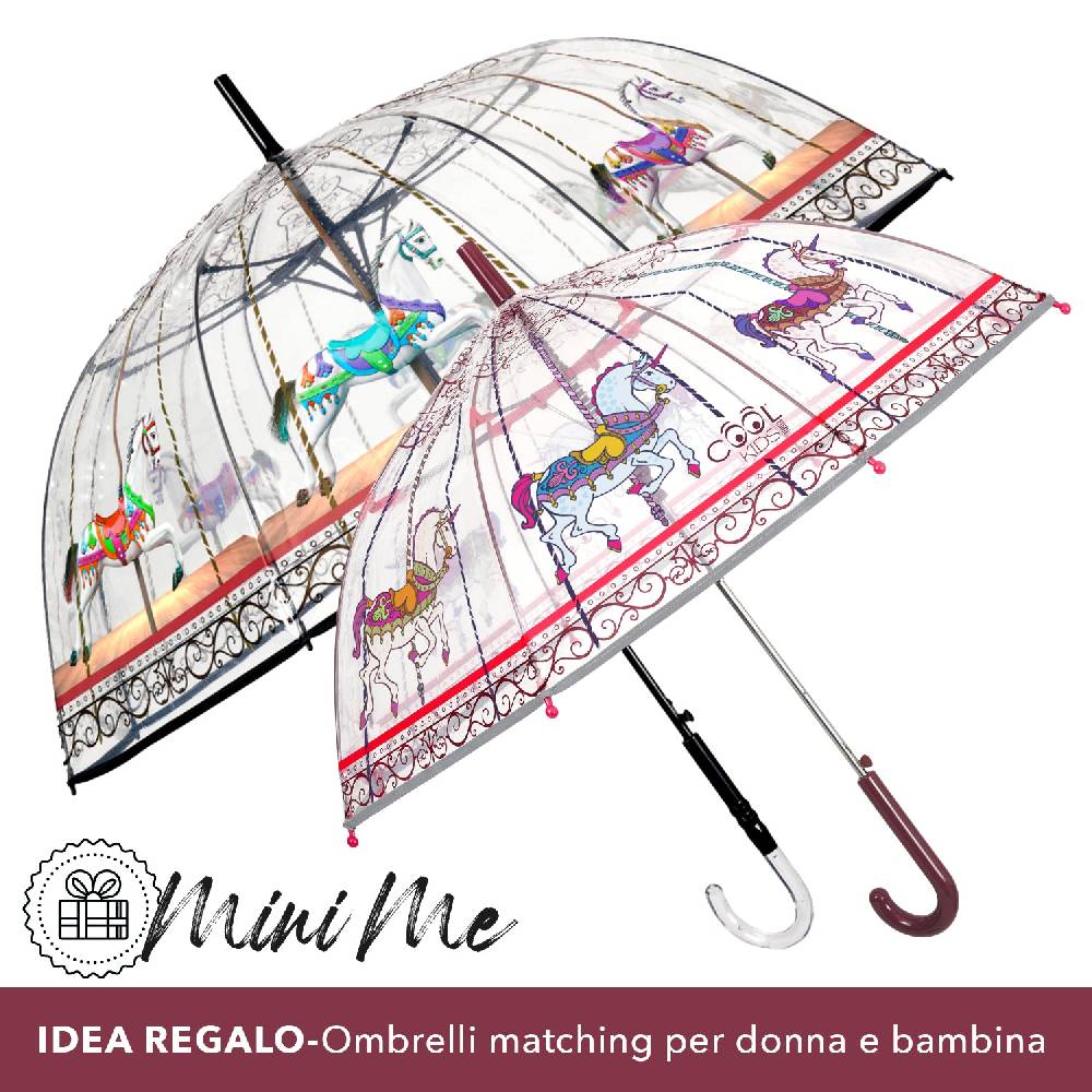 Perletti Ombrelli per Mamma e Figlia con Giostra