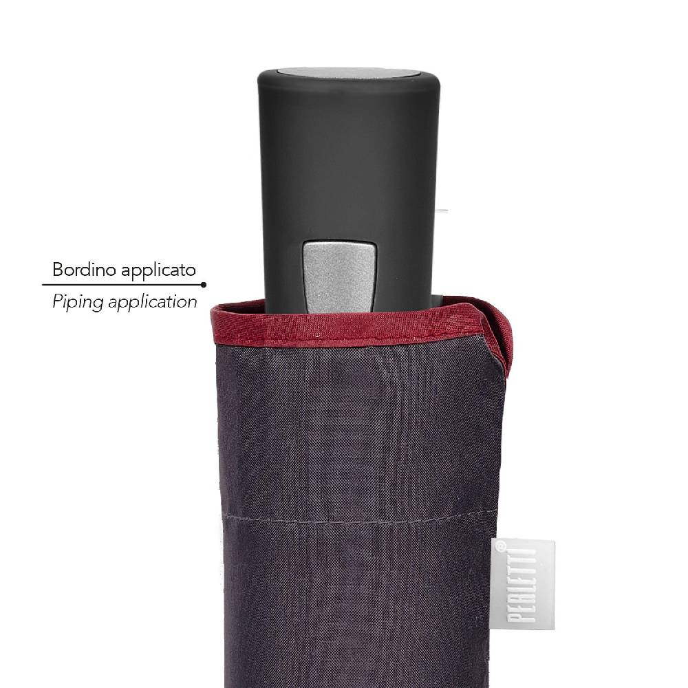 Perletti Ombrello Automatico Tinta Unita Con Bordo