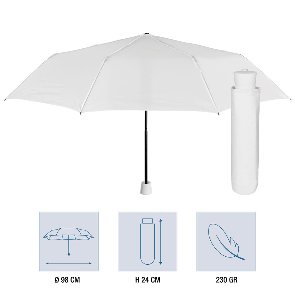 Perletti Ombrello Bianco Pieghevole Da Sposa