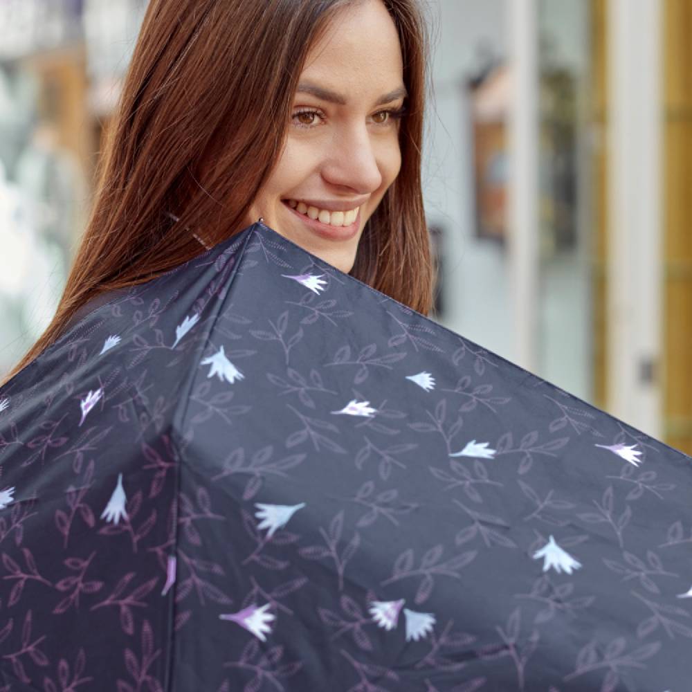 Perletti Ombrello Extra Piatto Viola Technology