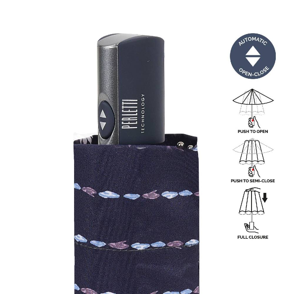 Perletti Ombrello Extra Piatto Viola Technology