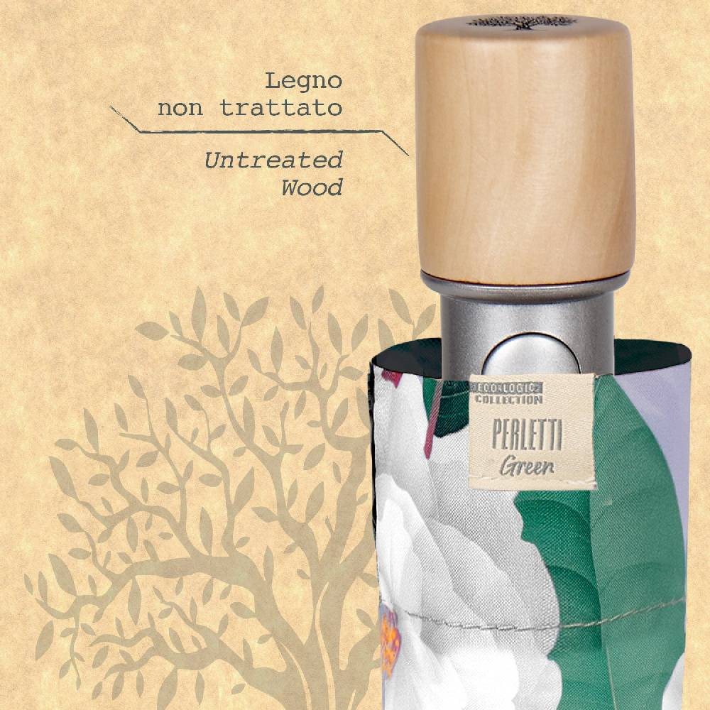 Perletti Ombrello Green Automatico Camelie