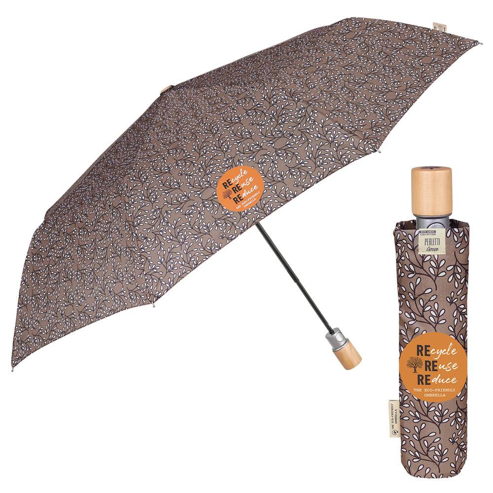 Perletti Ombrello Green Ecologico con Fiori